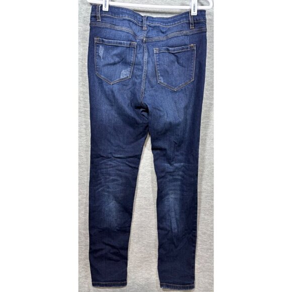 KanCan Womens High-Waisted Skinny Jeans‎ Button Fly Size 11/29 Dark Wash - Picture 4 of 6